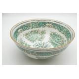 Green Porcelain Chinoiserie Bowl