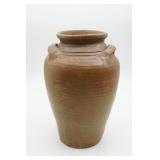 Hand Turned Clay Pot w/Handles