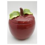 Apple Ceramic Covered Cookie Jar