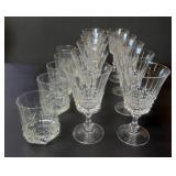 Large Lot of Clear Crystal Stemware