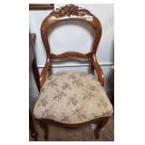 Victorian Mahogany Balloon Back Accent Chair