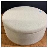 Pottery Barn Lawton Round Upholstered Storage