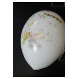Hand Blown Milk Glass Easter Egg