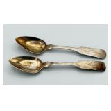 G. Loomis & Co. Coin Silver Erie PA Spoons