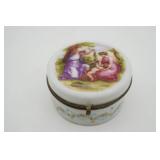 Hand Painted Porcelain Trinket Box