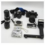 Vintage Camera Lot Cybershot, Cannon, Olympus,