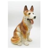 German Shepherd Porcelain Figurine