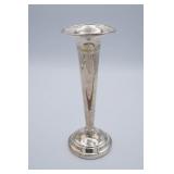Sterling Silver Weighted Trumpet Style Bud Vase