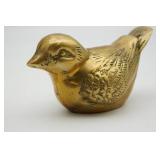 Brass Songbird Figurine