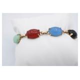 Carved Scarab Bracelet