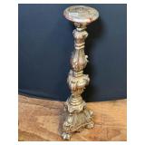 Large Baroque Style Pillar Candle Holder