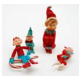 Vintage Christmas Elves, Knee Huggers