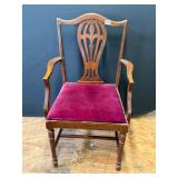 Hepplewhite Style Shield Back Mahogany Dining