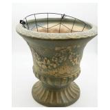 Brushed Ware Footed Garden Urn