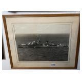 Framed USS Gearing DD-710 Print