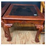 Chippendale Style Smoked Glass End Table