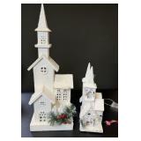 White Washed Christmas Churches