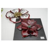 MCM Brutalist Metal Floral Wall Art