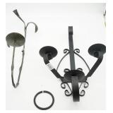 Wrought Iron Candle Wall Sconces