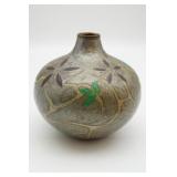 Japanese Cloisonne Enamel Brass Vase