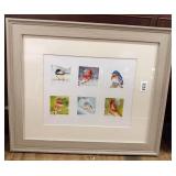 Watercolor Print Bird Picture Framed Signed