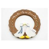 Hand Painted Wooden Country Goose Wreath