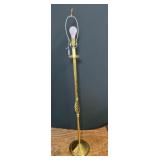 Brass Spiral Design Floor Lamp