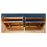 (2) Mid Century Modern Bookshelves