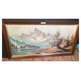 Mountain Peaks Framed Print