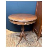 Duncan Phyfe Style Mahogany Drum Table