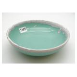 Seafoam Green Ceramic Bowl w/a White Drip