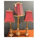Boudoir Lamps Set 3pcs