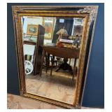 Ornate Gold & Faux Tortoiseshell Framed Mirror