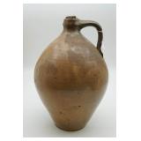 Early American Hand Thrown Clay Tavern Jug