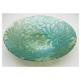 Art Glass Floral Centerpiece Bowl