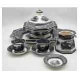 Collection of Antique Transferware
