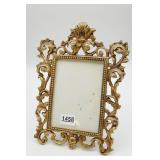 Rococo Ornate Cast Brass Table Top Picture Frame