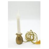 Brass Pineapple Electric Window Candle
