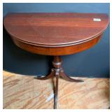 Duncan Phyfe Style Mahogany Demi-Lune Table