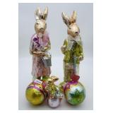 Vintage Foil Wrapped Chocolate Bunny Easter