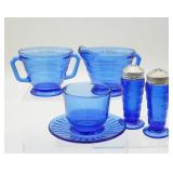 Hazel Atlas Cobalt Blue Moderntone Creamer,