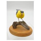 Hand Carved American Goldfinch Signed