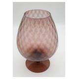 Amethyst Glass Brandy Snifter Centerpiece Vase