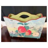 Hand Painted Wooden Magazine Rack
