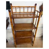 Antique Victorian Faux Bamboo 4 Tier Etagere