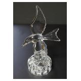 Cambridge Glass Seagull in Flight Flower Frog