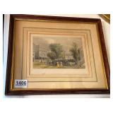 1839 W.H. Bartlett Hand Colored Steel Engraving