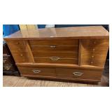Mid Century Modern Walnut Lowboy Dresser