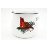 Cardinal Bird Winter Berry Planter