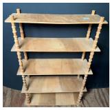 Faux Bamboo Spindle Etagere